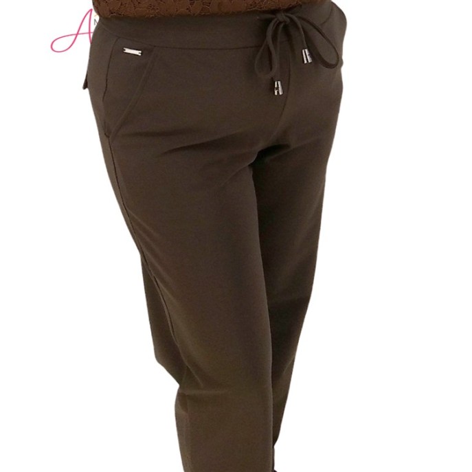 Mi Piace Broek bonded travel Espresso Mi Piace Broek bonded travel Espresso